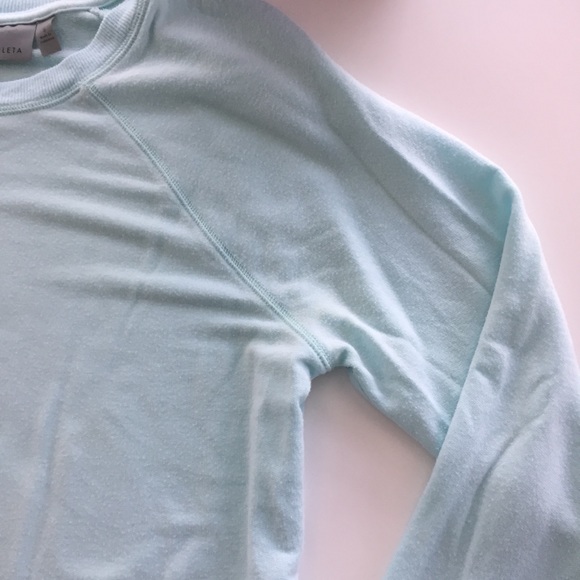 Athleta light blue cross cross hem long sleeve top - Picture 13 of 13